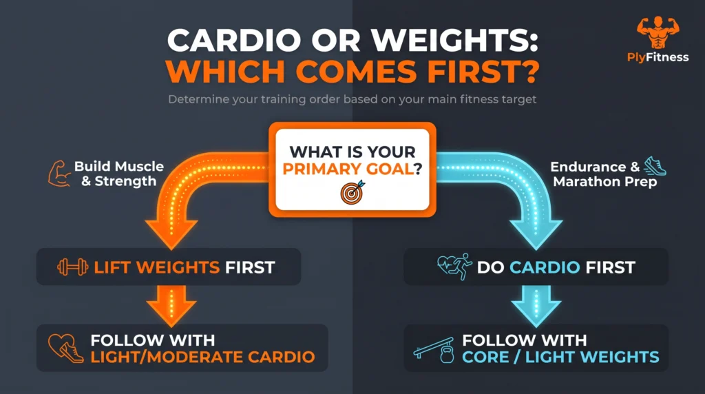 A graph comparing the immediate calorie burn of cardio versus the prolonged afterburn effect of strength training
