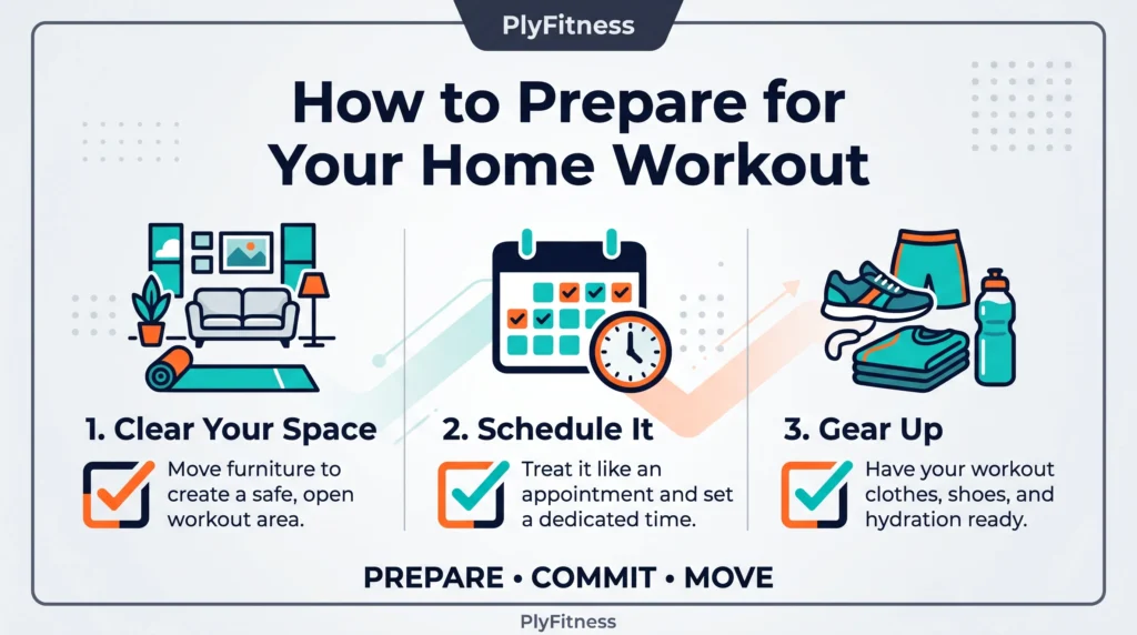 Setting up your environment and schedule is just as important as the exercises themselves.